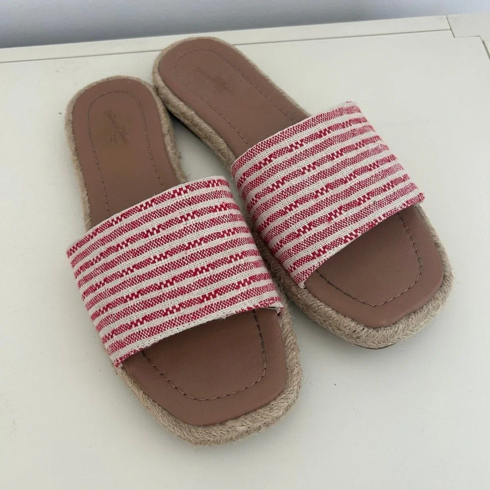 Universal Thread Fisherman Nautical Coastsl Preppy Square Toe Sandals‎ Resort